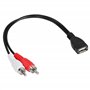 CERRXIAN Câble USB vers 2 RCA