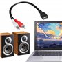 CERRXIAN Câble USB vers 2 RCA, USB 2.0 A femelle vers 2 RCA mâles jack audio vidéo AV composite pour TV/Mac/PC (0,15 m)