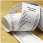 Papier thermique 2 1/4" x 15,2 m, Caisse enregistreuse POS Papier de reçu pour machine à cartes de crédit (50 rouleaux sans core