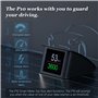 AMROOLOO Auto HUD Head Up Display, Compteur de vitesse digital OBD Smart avec alarme de survitesse, KMH & MPH, 2.2'' TFT LCD Scr