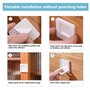 8 Pcs Securite Fenetre Enfant,Bloque Porte Bébé,Serrures pour Portes Coulissantes En Verre,Bloque Fenetre pour Empêcher Les Bébé