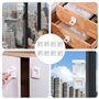 8 Pcs Securite Fenetre Enfant,Bloque Porte Bébé,Serrures pour Portes Coulissantes En Verre,Bloque Fenetre pour Empêcher Les Bébé
