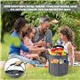 Panier De Nettoyage Avec PoignéE, Sac Pliable à Outils de Seau avec Plusieurs Poches, Rangement Produits Menagers Pliable，Panier