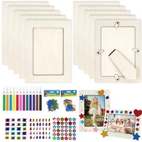 LUZIYUN 10 Pcs Cadres Photo en Bois 20x14.8cm