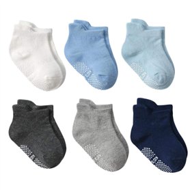 DEBAIJIA 6 Paires Bébé Chaussettes Coton Garçons Filles Nouveau-né Socquettes 3-5 Ans Enfants Mignon Doux Confortable Coloré Res