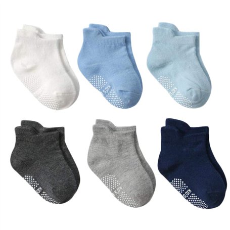 DEBAIJIA 6 Paires Bébé Chaussettes Coton Garçons Filles Nouveau-né Socquettes 3-5 Ans Enfants Mignon Doux Confortable Coloré Res