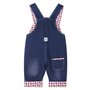 DEBAIJIA Salopette Jeans Bébé Garçons Filles Modèle Animal Enfant Noir Denim Pantalon Doux avec Bretelles Cartoon Sourire Raton 