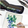 QUER 120 Crayons Aquarellables professionnels pour adultes et enfants, Des mines de qualité supérieure, intensément Crayons de c