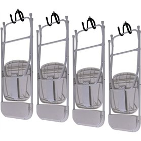 AUXPhome Lot de 4 supports de rangement muraux pour chaise