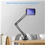 Bewahly Support Tablette Bras Articulé, Col de Cygne Support Téléphone, Maison Réglable Support Smartphone pour Lit, Universel P
