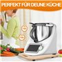 MUUKAIII Planche Coulissante pour Thermomix TM6 & TM5, Planche à glisser pour Thermomix TM6 TM5, Planche à roulettes en Bois de 
