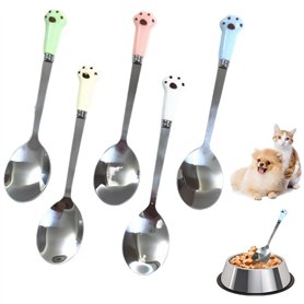 SamHeng Cuillère à Nourriture pour Animaux de Compagnie