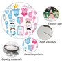 SamHeng Kit de Décoration de Douche de Bébé Nouveau-née, 30 Pièces Boy Or Girl Révélation de Genre Prop de Photomaton avec DIY B