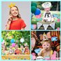 SamHeng Kit de Décoration de Douche de Bébé Nouveau-née, 30 Pièces Boy Or Girl Révélation de Genre Prop de Photomaton avec DIY B