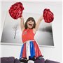 NYGGTYK Lot de 2 paires de bouquets de pom-pom girls colorés, avec filaments, accessoires de jubilation, convient pour les accla