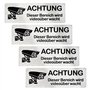 Lot de 4 panneaux de vidéosurveillance