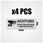 autocollants en aluminium