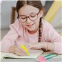 NYGGTYK Lot de 24 surligneurs en forme de bonbon - Multicolore - Large et rond - Fournitures scolaires - Cadeau pour enfants