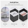 DAZZLUXE Lot de 30 Boîtes Cadeau à Bijoux, 4 x 4 cm, pour Bagues et Boucles d'Oreilles (Noir)