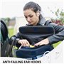 Lot de 4 paires de crochets d'oreille pour casque, anti-perte, anneaux de fixation pour casque, boucles de sécurité universelles