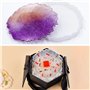 ZBHDEYG Lot de 4 moules en résine - Moules irréguliers en silicone - Ornements de dessous de verre - Décoration de dessous de ve
