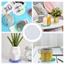 ZBHDEYG Lot de 4 moules en résine - Moules irréguliers en silicone - Ornements de dessous de verre - Décoration de dessous de ve