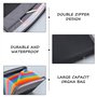 1 porte-documents coloré avec double fermeture éclair, organiseur de reçus et de factures avec étiquette