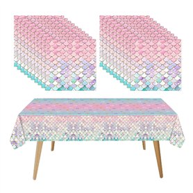 20 serviettes en papier sirène