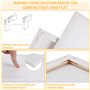Lot De 6 Toile A Peindre, Toile A Peindre Encadrées 30x20 20x15 15x10 CM, 100% Coton, Sans Acide, Chassis pour Toile de Bois Ten