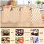 Ledebouk 20 Pièces Sac en Papier Kraft, Sachet Bonbons Anniversaire Colorés Sac Papier Cadeau avec 36 Autocollants Petit Cadeau 