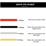 KYYET 2 pcs Rouge et Jaune Remorque Camion Van Camion ATV Accesorios Universel Séquentiel Fluide Stop Frein Tourner Singal Feu A