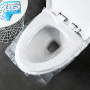 Coriver Lot de 100 Housses de siège de Toilette jetables, Emballage Individuel Housse de siège de Pot antibactérien portative Ho