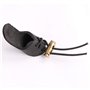 Namvo Lot de 2 doigts de tir à l'arc en cuir pour pouce et flèche pour la chasse - Noir