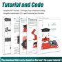Adeept Kit de Bras robotique 5-DOF Compatible avec Arduino IDE | Kit de Robot à Monter soi-même | Kit de Bras de Robot Vapeur av