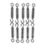 Nuzamas Lot de 10 crochets et œillets M4