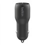 Belkin Chargeur de Voiture à Deux Ports USB (24 W) Avec Câble Micro-USB (Chargeur de Voiture Boost Charge à 2 Ports, Chargeur de
