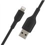 Belkin Câble Lightning (Câble Boost Charge Lightning vers USB pour iPhone, iPad, AirPods ; câble de recharge certifié MFi pour i