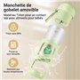 AMZCHEF Blender Portable - Mini Mixeur Sous Vide Pour Les Shake Et Les Smoothie - Forte Puissance De Coupe Avec 10 Lames, Rechar
