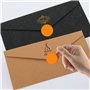 Lot de 500 autocollants ronds Orange 25 mm - Petits pastilles adhésives - Code couleur - Autocollants amovibles et résistants au