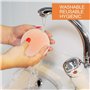 Rseuphiee 4 Pièces Cache tétons, 8.5cm Cache Teton Réutilisablev en Silicone, Couvre Seins Mamelons Auto adhésif et Invisibles é