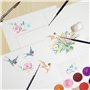 Papier aquarelle premium 300g/m² | 50 feuilles | Bloc de papier aquarelle polyvalent | Idéal pour aquarelle, gouache, tempera et