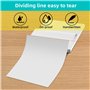 (100 feuilles) Papier thermique A4 pliable, Papier imprimante thermique sans BPA, à séchage rapide, compatible avec la majorité 