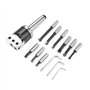 F1-12 Jeu De Barres D'alésage，Jectse F1-12 MT3 M12 50mm Tête ennuyeuse avec 9 Barres d'alésage 12mm Set de têtes d'alésage