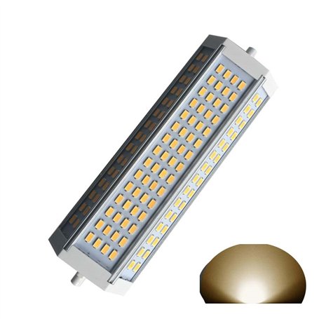 Generic R7s J189 Ampoule LED à intensité variable 50 W Lumière chaude 3000 K Ac230 V 4700lm à double extrémité J Projecteur LED