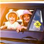 Panneaux pour Bébé à Bord,2 pièces Panneaux d'avertissement de Voiture pour Bébé à Bord Double Ventouse Autocollant Bébé Dans La