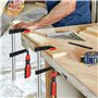 50 x 150 mm Fonte Malléable F Pince à Bois F Serre-joint à Barres avec pince en acier pour coller et épissurer