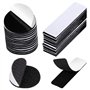 80 Pièces Scratch Autocollant Rond 5cm et 6cm Carré Scratch Autocollant Double Face Pastille Scratch Autocollant Scratch Autocol