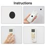 80 Pièces Scratch Autocollant Rond 5cm et 6cm Carré Scratch Autocollant Double Face Pastille Scratch Autocollant Scratch Autocol
