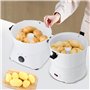 Éplucheur de pommes de terre électrique 85 W avec support de table – Éplucheur professionnel pour pommes de terre, pommes et car