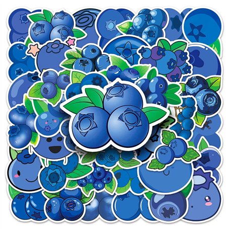 Lot de 50 autocollants Blueberry pour adolescents